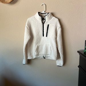 Sherpa pull over sweatshirt